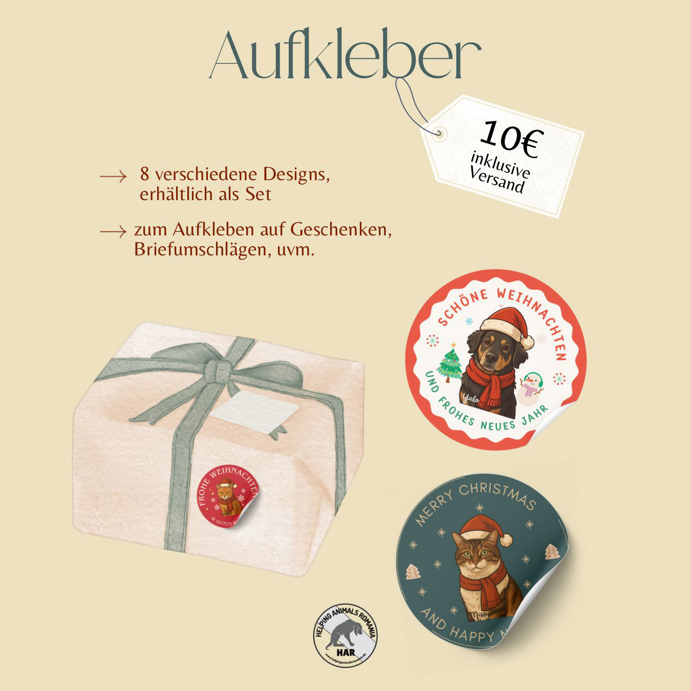 Weihnachts-Aufkleber-Set